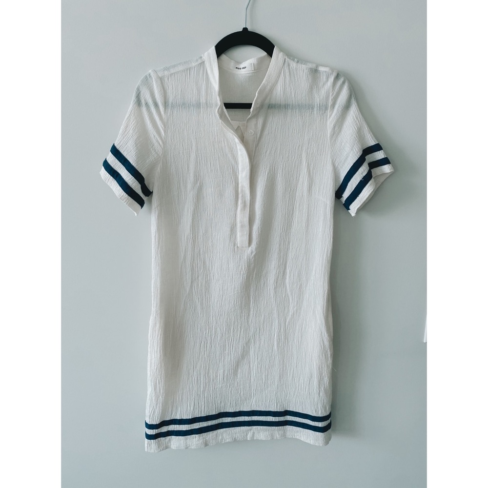 White Short Sleeve Dress